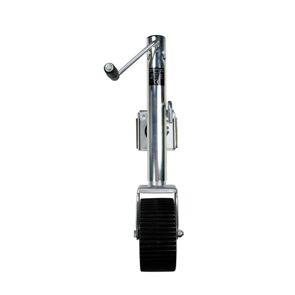 Powerwinch Utility Series Jack - 1500lb, Bolt-On, Single Wheel Wide, Zinc