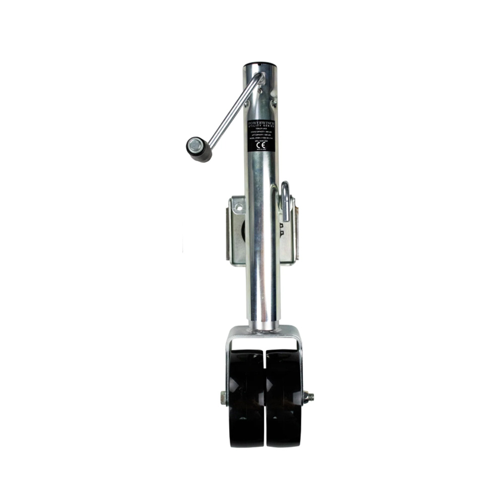 Powerwinch Utility Series Jack - 1500lb, Weld-On, Double Wheel, Zinc