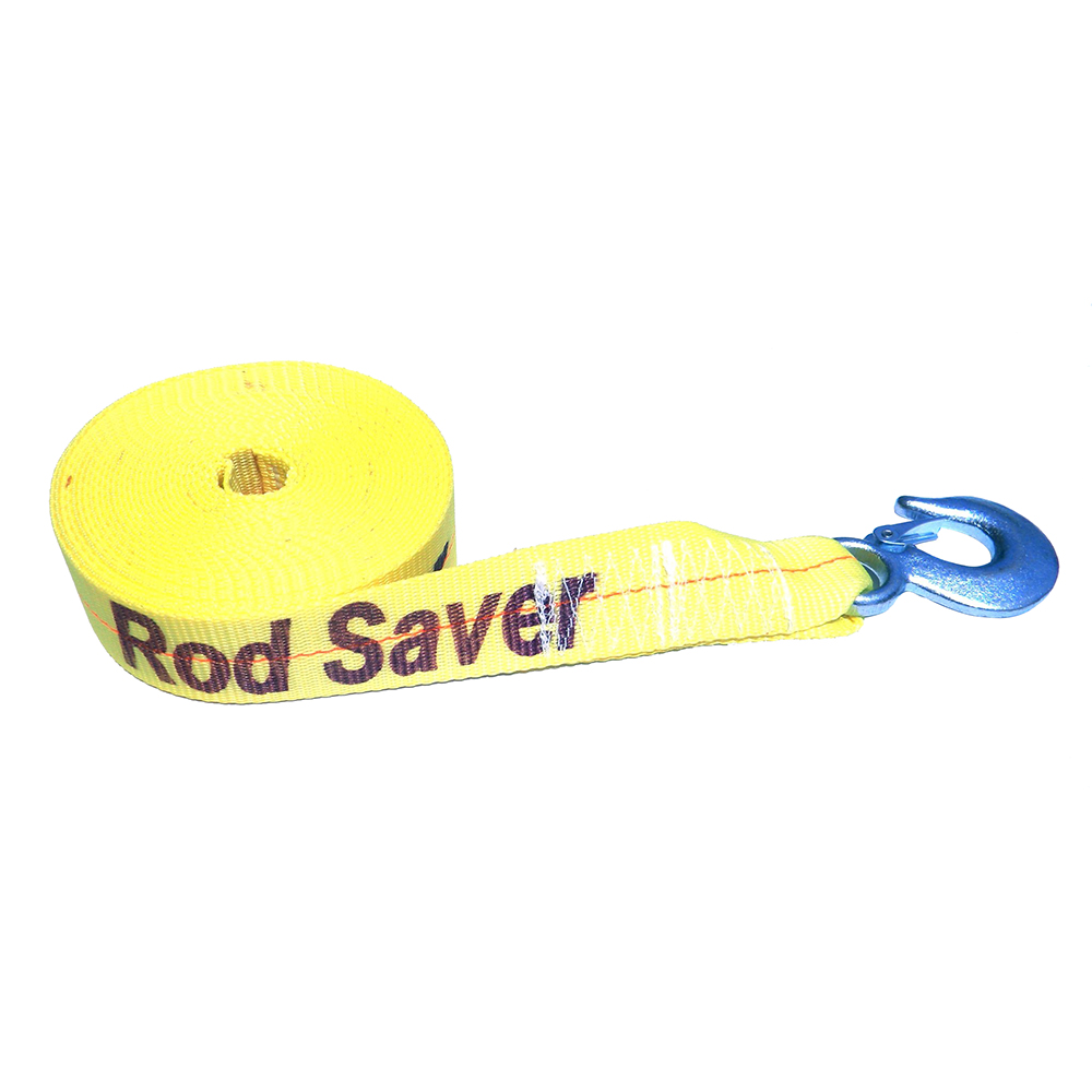 [WSY25] Rod Saver Heavy-Duty Winch Strap Replacement - Yellow - 2" x 25'