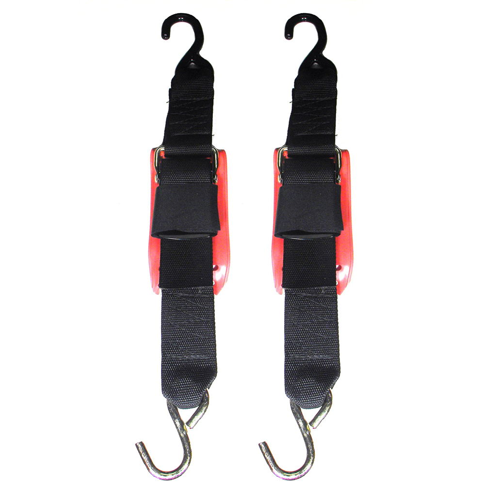 Rod Saver Quick Release Trailer Tie-Down with Vinyl Pad - 2" x 6' - Pair