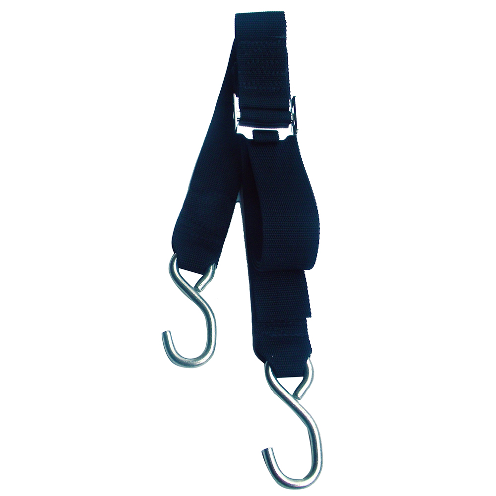 [SS/GW216] Rod Saver Stainless Steel Roller Buckle Gunwale Tie-Down - 2" x 16'