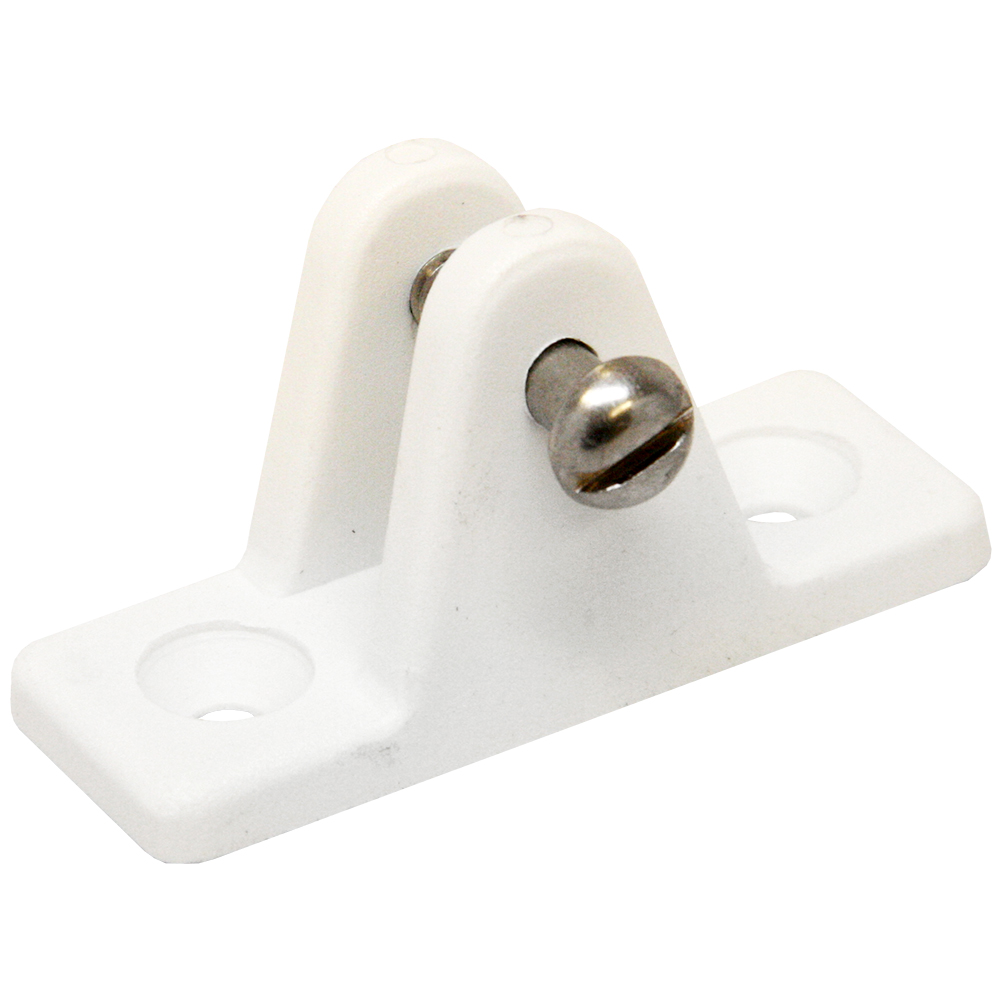 Sea-Dog Nylon Angled Deck Hinge - White - Pair