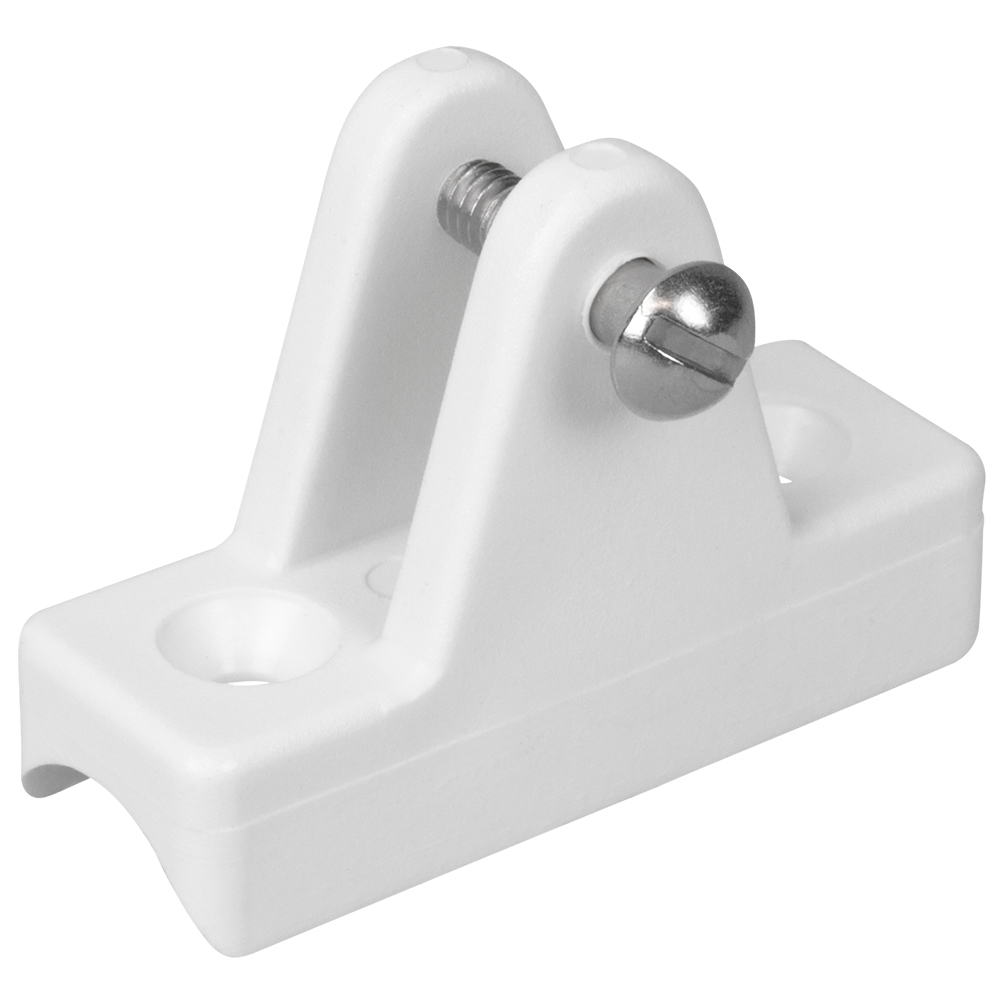 [273241-1] Sea-Dog Nylon Concave Deck Hinge - White - Pair