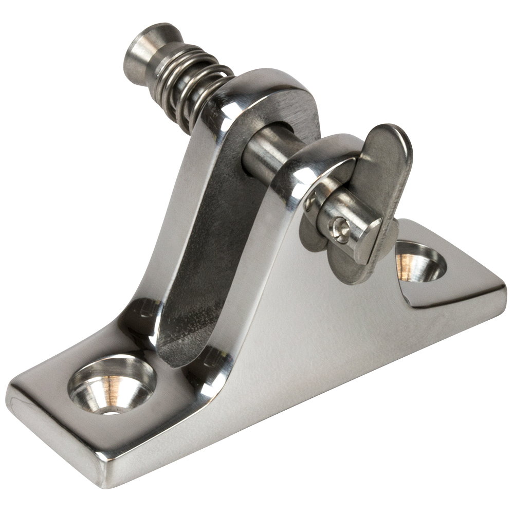 [270235-1] Sea-Dog Stainless Steel Angle Base Deck Hinge - Removable Pin