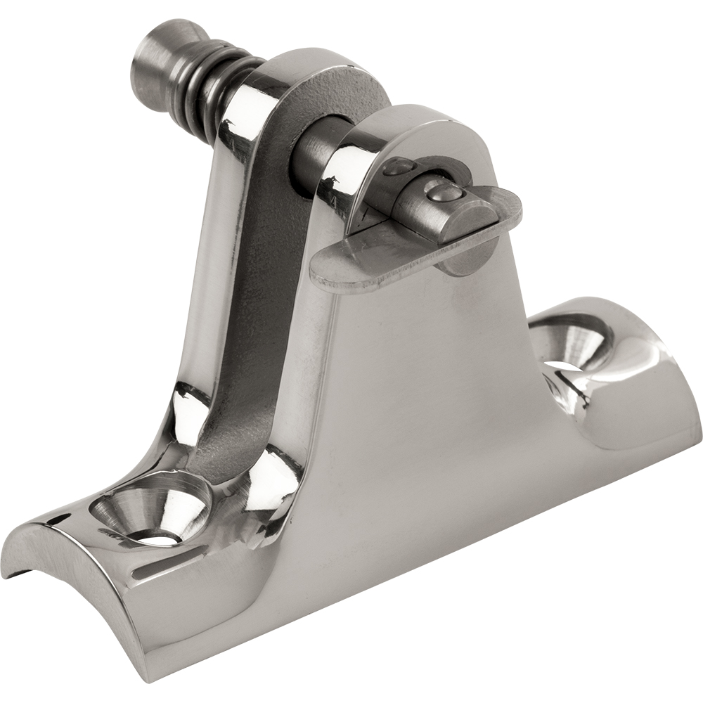 [270245-1] Sea-Dog Stainless Steel 90° Concave Base Deck Hinge - Removable Pin