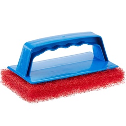 Star brite Medium Red Scrub Pad with Interchangeable Handle