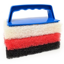 Star brite Large Multi-Texture Scrub Pad Kit with Interchangeable Handle