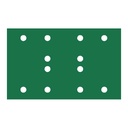RUPES PROCUT Film Abrasive Sheet 80mm x130mm (3.15" x 5.1") - 12 Holes - P60 Grit *Box of 100pcs